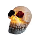 thumbnail image 1 of Halloween Glowing Resin Ornament - Scary Skeleton Prop - LED Lights - For Party, Home Desktop Decoration, 1 of 3