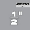 thumbnail image 3 of Milwaukee 48-36-1007 1/2" HIGH SPEED NPT Portable Pipe Threading Forged Aluminum Die Head, 3 of 4