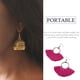 thumbnail image 4 of sweethay 1 par de pendientes de borla bohemios llamativos, estilo Retro, colgante de oreja, recuerdo de fiesta elegante, accesorio de moda, Ropa, zapatos y accesorios Miscelánea Fucsia, 4 of 6