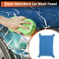 thumbnail image 2 of 3 Pcs Car Wash Towel Microfiber Car Cleaning Wiping Dryer Car Washing Tool 12x8x4cm Sapphire Blue, 2 of 6