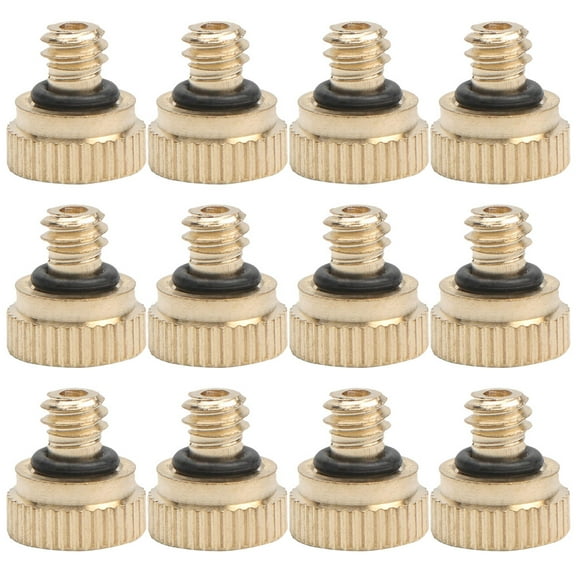 12 Pcs Atomizing Nozzle Hose Brass Misting Water Stainless Steel