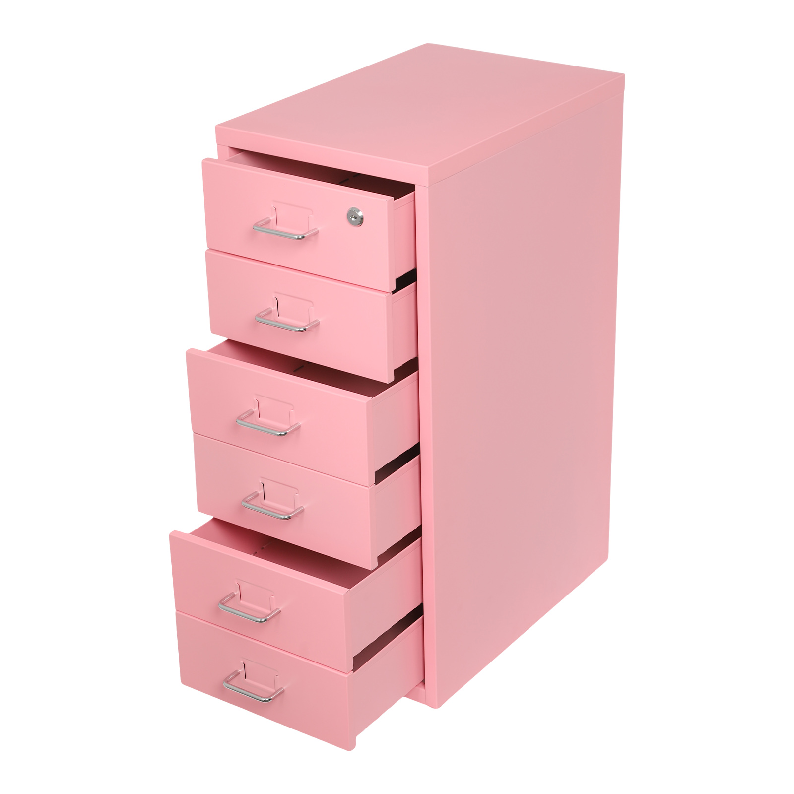 Vertical File Cabinet, Metal File Cabinet with Lock, Filing Cabinet  Pink Office, Study, Dresser, And More To Store Stamps, Sticky Notes