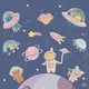 thumbnail image 4 of Pegatina de tela con bonito dibujo de astronauta espacial, planeta, pegatina de tela bordada, parche para ropa, bolsa de conejo, autoadhesivo, 4 of 6