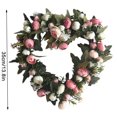 thumbnail image 2 of Guirnalda de flores artificiales en forma de corazón de Worallymy guirnalda de rosas de simulación decoración Floral falsa para el hogar y la boda Worallymy JD735806113, 2 of 7