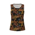 thumbnail image 4 of Haiem Embroidery Chicken Rooster And Sunflowers Workout Tank Tops for Women, Athletic Sports Slim-Fit Tank Tops, Compression Sleeveless Dry Fit Shirts,Athletic Shirt-Large, 4 of 9