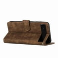 thumbnail image 4 of Allytech For Compatible with Google Pixel 6 Wallet Case, with Wrist Strap Kickstand Card Holder Magnetic Buckle Protective Flip Full for Google Pixel 6 Synthetic Leather Case,Brown, 4 of 6