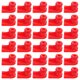 thumbnail image 1 of WEUVEB 30Ud Sujetadores Para Panel En Plástico Rojo Para Parachoques Y Motor, 1 of 7