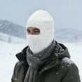 thumbnail image 2 of Unique Bargains 1 Pc Warm Face Mask Knitting Balaclava for Cycling White, 2 of 6