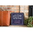 thumbnail image 3 of Spring New Beginnings Purple Floral 12 x 12 Wood Wall Sign Plaque, 3 of 4