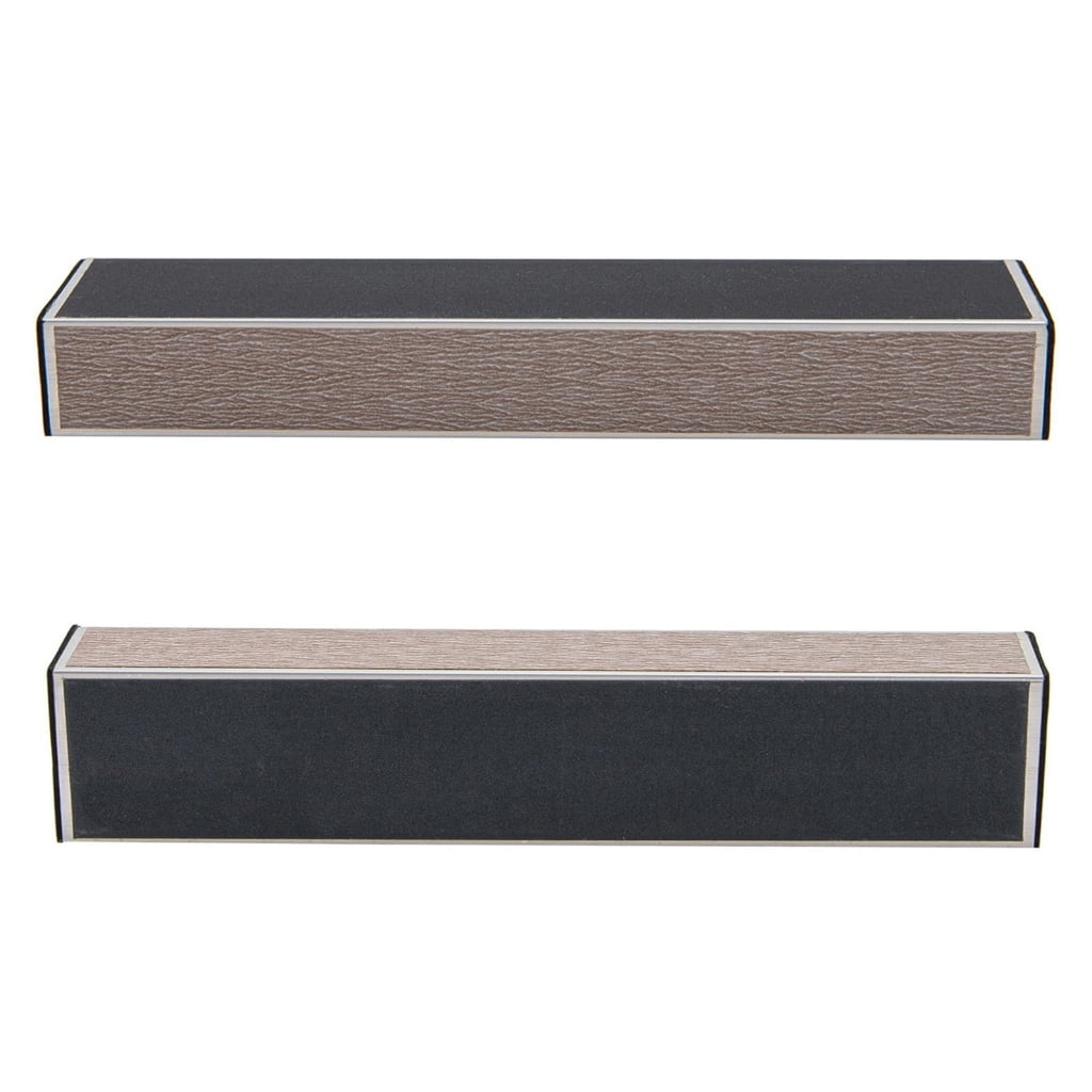 Oasiva Multifuntional Guitar Fret Leveler Beam with Sandpaper Rust Proof Metal Construction Neck Leveling Beam for Guitar