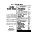 thumbnail image 3 of Detroit Iron OEM 1972 Oldsmobile Chassis Service Manual, 3 of 3