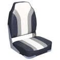 thumbnail image 2 of Wake WMHBSEAT-CGW Outdoor High Back Folding Rainbow Boat Seat - Charcoal Gray White, 2 of 2