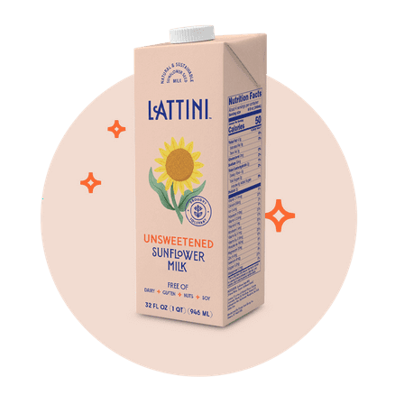 LATTINI - Sunflower Milk Unsweetened 32FO ( Pack of 6)