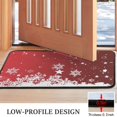 thumbnail image 3 of Red Christmas Snowflake Pattern Door Rugs,Washable Non Slip Door Mats Indoor,Decorative Door Mats,Entry Mat Indoor for Entrance,Bedroom,Kitchen,Bathroom,30"x17", 3 of 6
