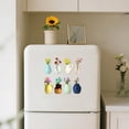 thumbnail image 7 of Naittoop 8pcs Ceramic Fridge Magnets Mini Vase Fridge Magnet Floral Decor Refrigerator Accessory Photo Note Holder Whiteboard Magnet Kitchen Locker Decor Office Household Decor Piece, 7 of 7