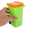 thumbnail image 3 of Luxshiny Small Plastic Boxes Mini Recycling Bin Plastic Green Bucket With Orange Lid For Storage Cabinet 1Pcs Back to School, 3 of 6