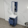 thumbnail image 2 of 20" Freestanding Bathroom Vanity with Sink & Medicine Cabinet - Navy Blue, 2 of 3