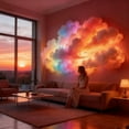 thumbnail image 3 of Huanglei DIY USB Powered Thundercloud LED Cloud Light With Music 3D Cloud Ambient Ceiling Wall Dynamic Voice Activated Sensor Multicolor For Bedroom Gaming, 3 of 5