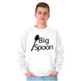 thumbnail image 5 of Big Little Spoons Cute Matching Set Men's Big & Tall Crewneck Sweatshirt Brisco Brands 3X, 5 of 6