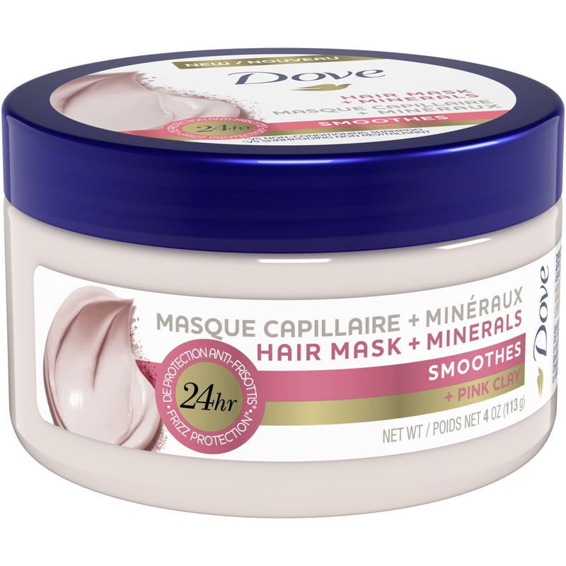 3 Pack DOVE Hair Mask Minerals Smoothes Pink Clay 4 oz