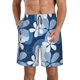 thumbnail image 1 of Balery Flower Traje de Baño Estilo Hawaiano para Hombre, Shorts de Secado Rápido con Bolsillos-Large, 1 of 6