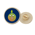 thumbnail image 1 of Broche de oro metálico circular, 1 of 3