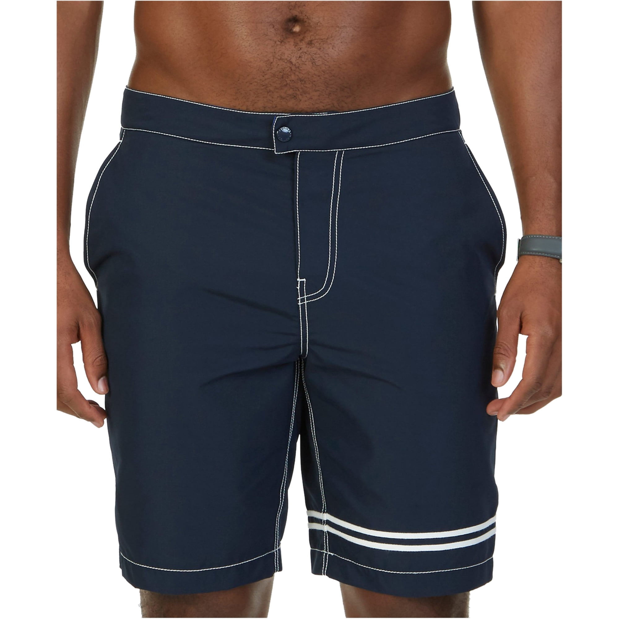 Nautica Mens Quick Dry Swim Bottom Trunks, Blue, 36