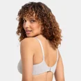 thumbnail image 2 of Fruit of the Loom Women's Premium Cotton Stretch Unlined Underwire Bra Color:Gray, Size S-XL+, 2 of 4