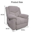 thumbnail image 2 of SCUQI Power Recliner Chair Electric Recline Sofa Chair Comfy Faux Microsuede Adjustable Cloud Sofa with USB Port Tool-Free Setup for Adults (Deep Gray), 2 of 6