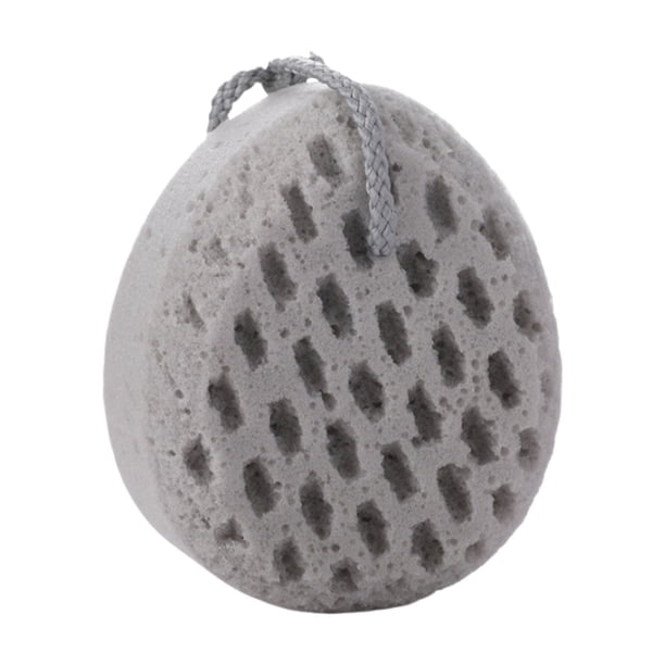Billuyoard La linda bola de baño con esponja con muchos poros produce más espuma con menos esponja para frotar la espalda Juegos de accesorios de baño gris