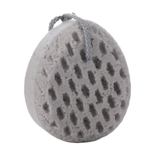 Billuyoard La linda bola de baño con esponja con muchos poros produce más espuma con menos esponja para frotar la espalda Juegos de accesorios de baño gris