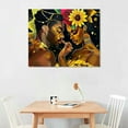 thumbnail image 2 of Nawypu King and Queen wall decor Abstract Modern Wall Art African American Wall Art Black Women Crown Painting Black Queen And King Poster Black Queen canvas wall art for Home Decoration, 2 of 6
