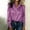 Purple, variant on Satingcolo Womens Dress Shirts Long Sleeve Button Down Shirt Wrinkle-Free Business Casual Blouse Office Work Tops Black S