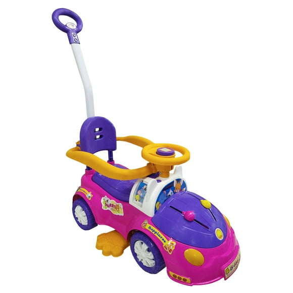 Montable con Barra de Empuje Angelin Baby Musical Morado
