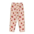 thumbnail image 5 of Xecao Strawberries Women's Straight Lounge Pajama Pants: The Epitome of Relaxed Sleepwear, 5 of 9