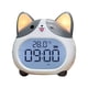 thumbnail image 1 of Lindo reloj despertador con pantalla digital, lámpara de mesa multifuncional, reloj de mesa nocturno gris, 1 of 9