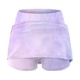 thumbnail image 3 of Jxximdong Dolphin Shorts for Women, Plus Size SkortShort Skirts Skinny Pants Athletic Skirt with Shorts Shorts for Women, Purple Women's Casual Shorts, 3 of 3