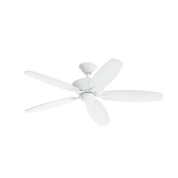 330160MWH-Kichler Lighting-Renew - 5 Blade Ceiling Fan In Modern Style-13.5 Inches Tall and 52 Inches Wide-Matte White Finish-Matte White Blade Color