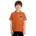 thumbnail image 5 of CCRFTGI 250 Anniversary USA Flag Polo Shirts for Kids Girls Boys Size 10-12 School Uniform Independence Day Shirts 1776-2026 Pique Collared Polos Short Sleeve Summer Tops Orange 3-4 Years, 5 of 7