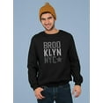 thumbnail image 2 of Kings County Brooklyn Sweatshirt Men -Image by Shutterstock, Male 4X-Large, 2 of 4
