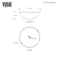 thumbnail image 2 of VIGO Glass Round Vessel Bathroom Sink in Iridescent with Niko Faucet and Pop-Up Drain in Chrome, 2 of 10