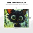 thumbnail image 2 of Balery Cute Big-Eyed Black Cat Alfombrilla de Secado para Cocina, 18x24 Pulgadas, Súper Absorbente para Platos y Encimeras, 2 of 7