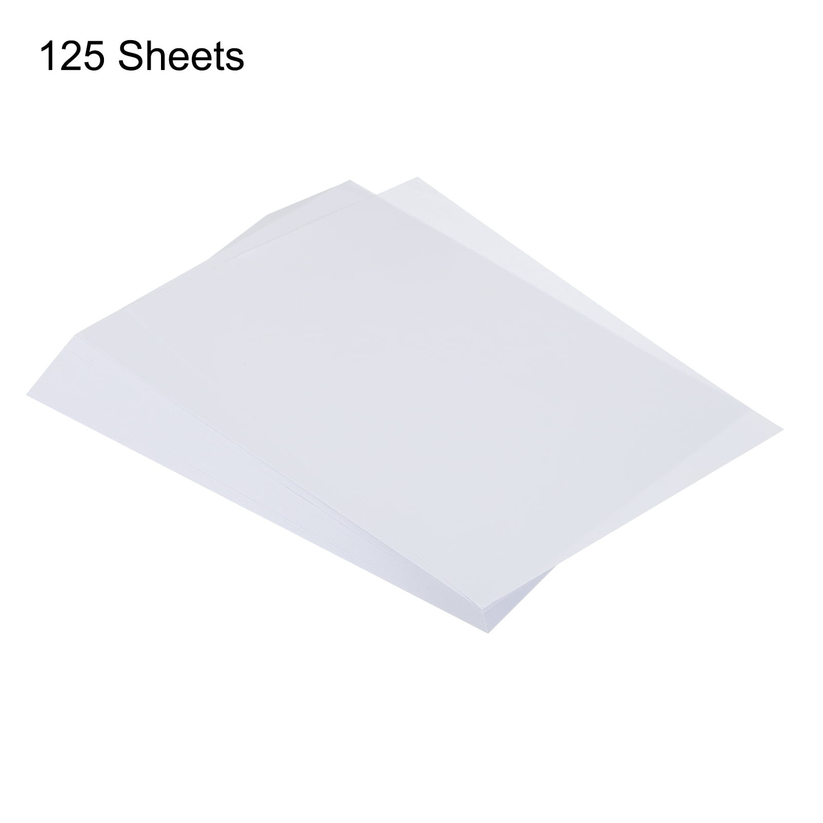 125 Sheets A4 Colored Print Copy Paper 8.5" x 11" Origami Paper Printer Paper 80gsm for Printing, White
