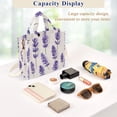 thumbnail image 5 of FORMRS Womens Corduroy Tote Bag Crossbody Shoulder Handbag with Pocket, Lavender Pattern, 5 of 7