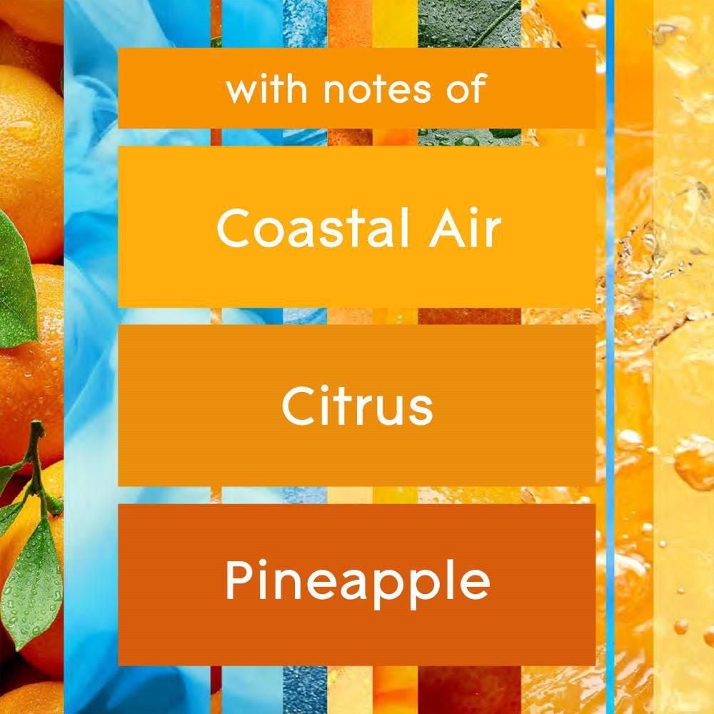 Glade® Scented 3-Wick Candle Air Freshener, Coastal Sunshine Citrus
