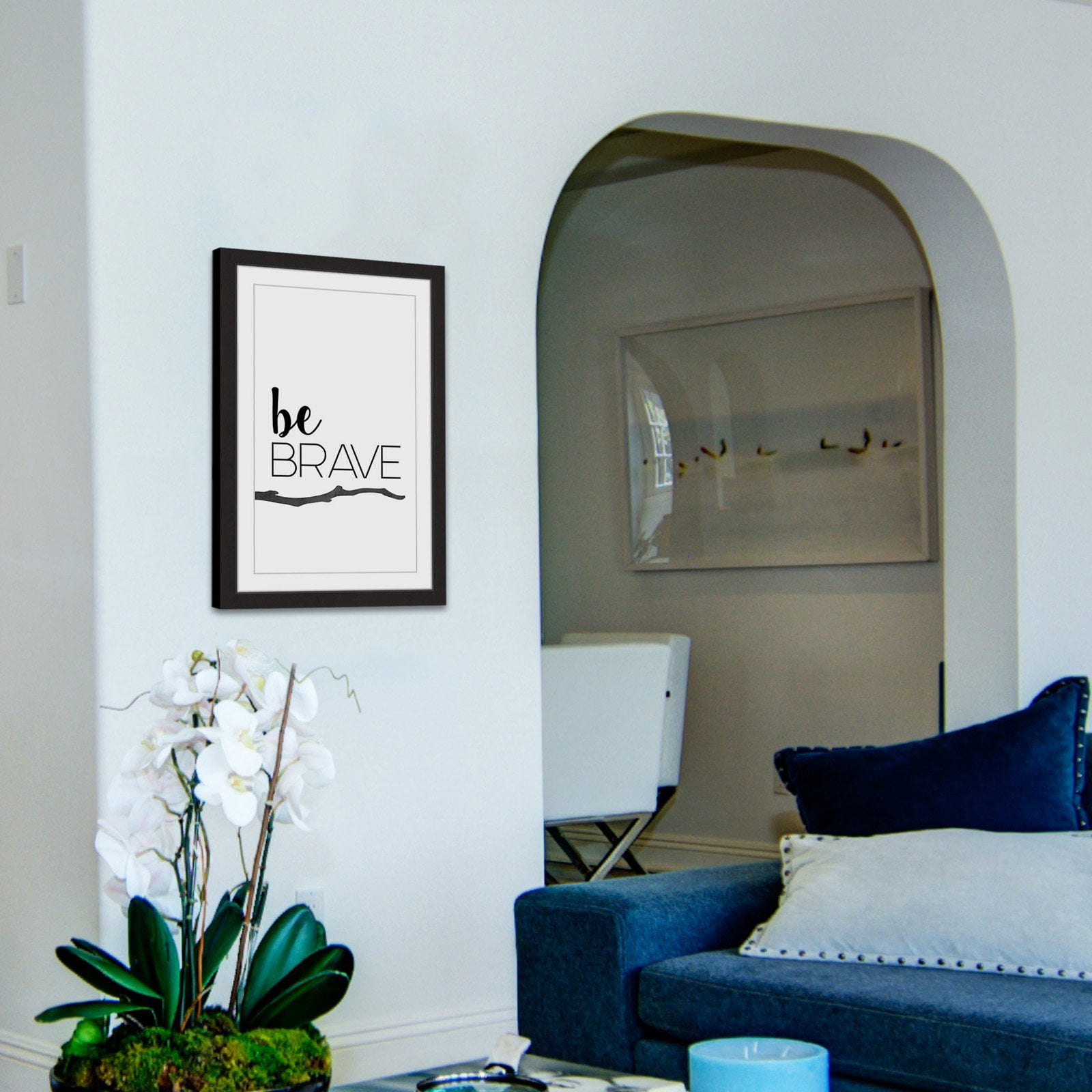 "Be Brave" by Diana Alcala Framed Painting Print