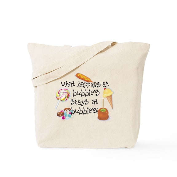 CafePress - What Happens At Bubbie's... Tote Bag - Unisex Canvas Tote Bag, Beige, 1-Piece