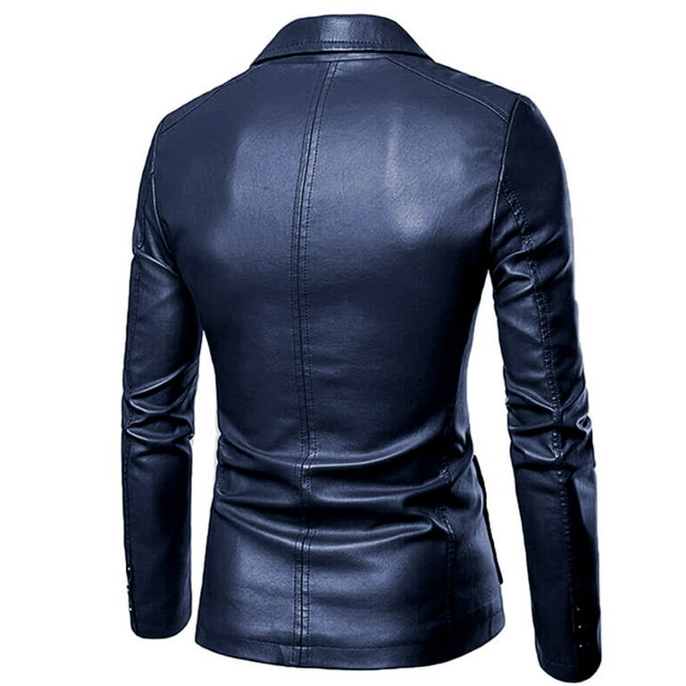 Blazer leather jacket mens hotsell