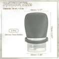 thumbnail image 2 of 2 Pcs 1.3 oz Silicone Squeeze Bottle, Refillable Travel Bottles Leak Proof Containers for Toiletries, Black, 2 of 7