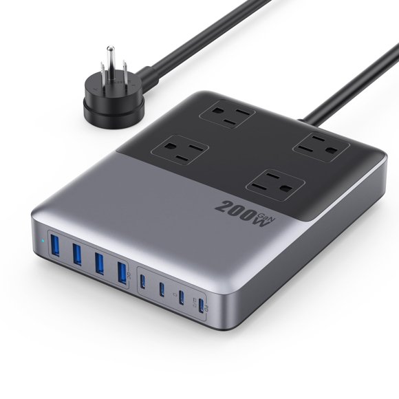 Estación de carga Kioson 12 en 1 USB C Power Strip 200 W